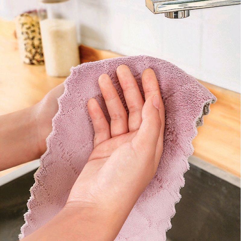 KAIN LAP DAPUR MEJA PIRING ANTI MINYAK MICROFIBER KITCHEN TOWEL MULTIFUNGSI SERAP AIR / KAIN LAP DAPUR SERBAGUNA