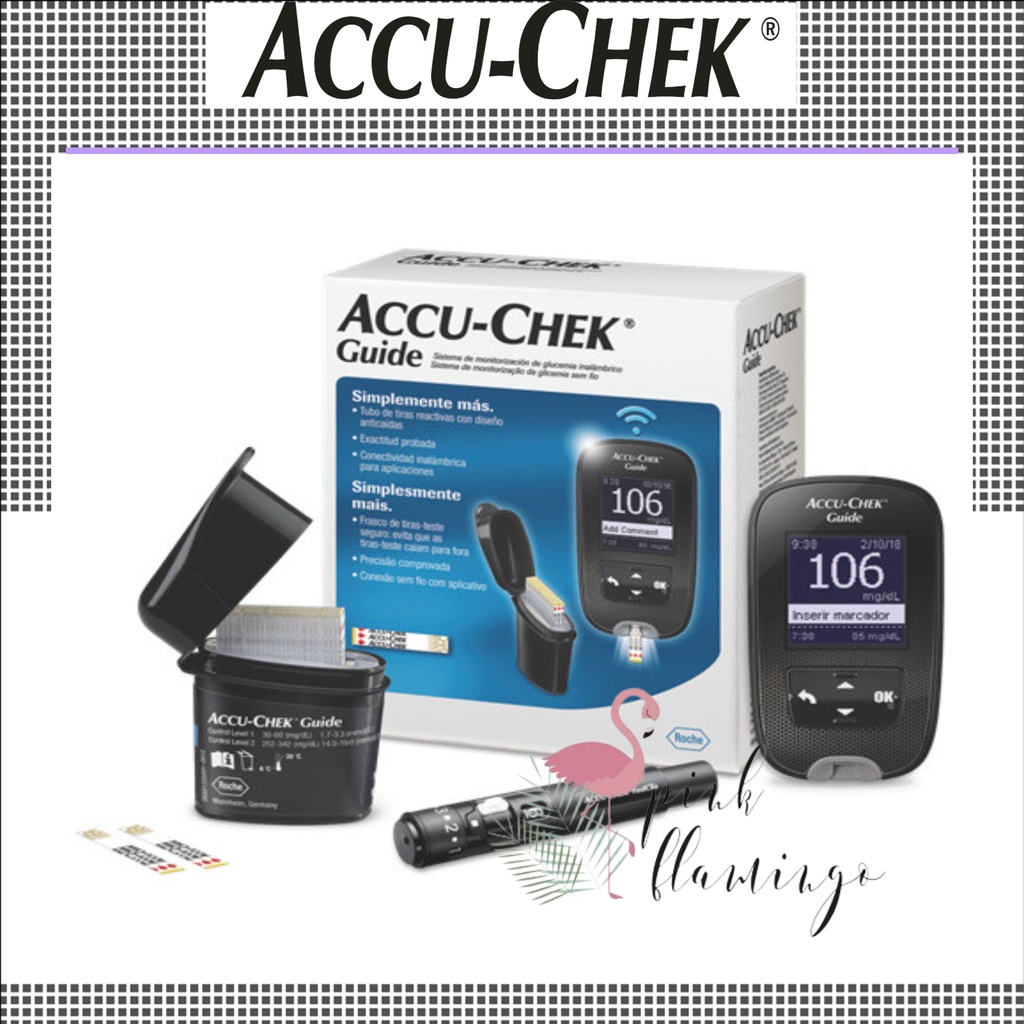 Jual Accu Chek Guide Meter Plus Strip dan Lancet /Alat Accu Check Guide