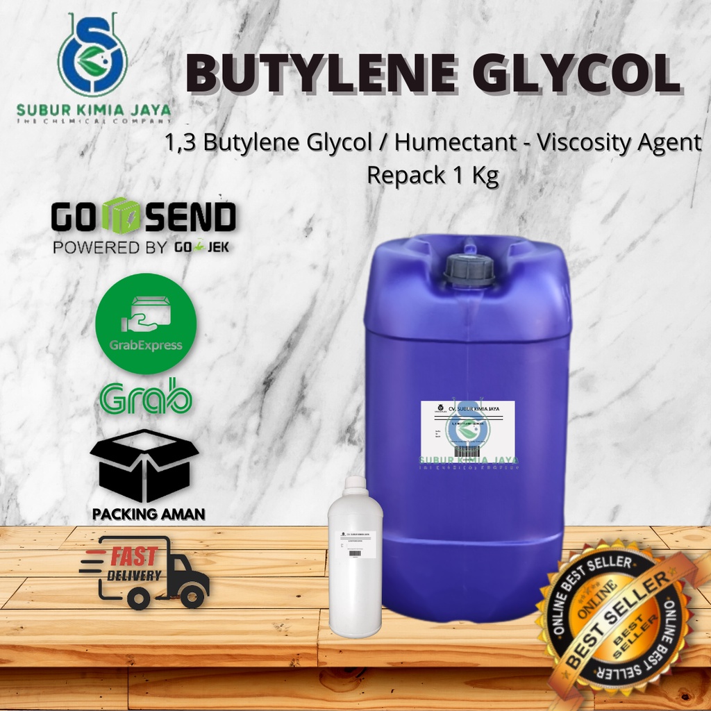 

1,3 Butylene Glycol / Pelembab Kulit Skincare Ingredient 1 KG Premium