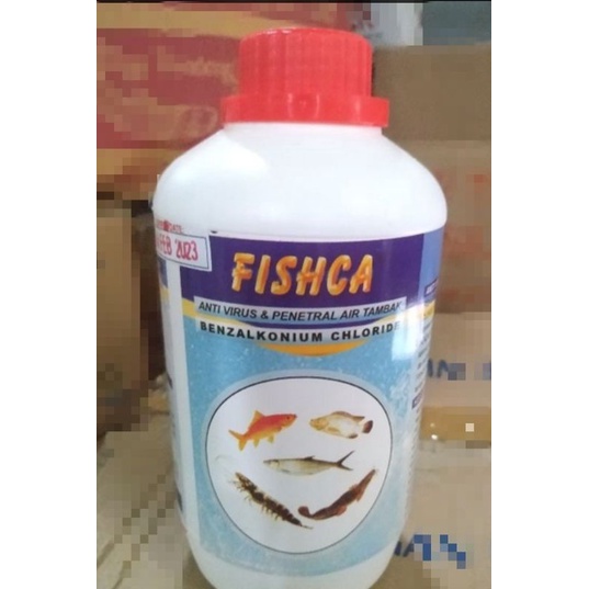 fishca ikan udang penetral air tambak anti virus kemasan 1 liter