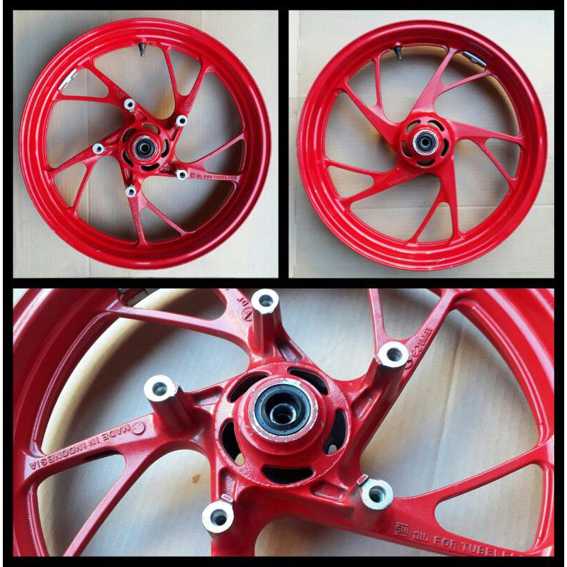 Velg Depan Honda All New CB 150R Merah Spesial Edition SE Original AHM K15G - Kondisi Bekas Copotan 