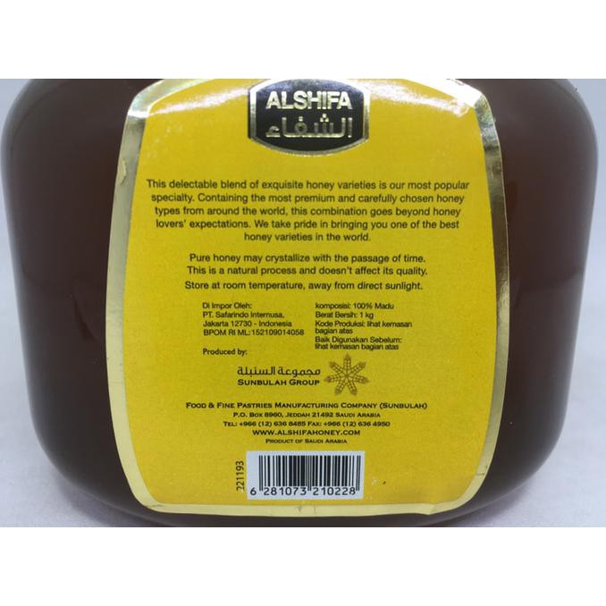 

Herbal877D8Rs9 Madu Alshifa Toples Kawat - Madu Al Shifa 1Kg - Madu Asli Arab Kental