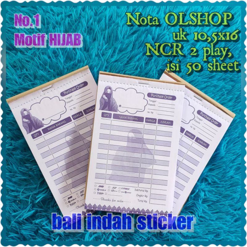 

Nota olshop 2 play ukuran 1/4 folio