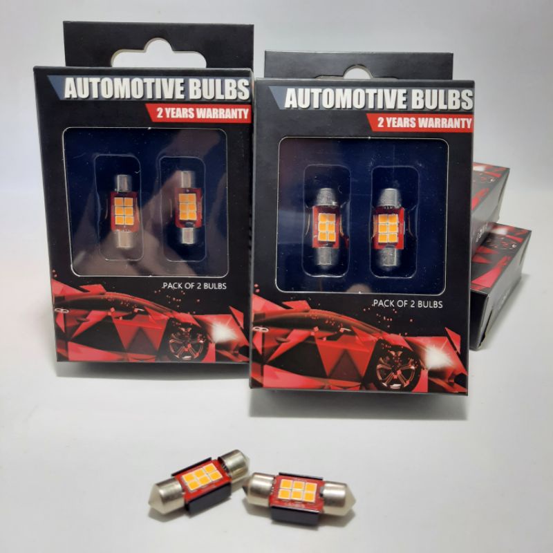Lampu LED Mobil Festoon 31 mm - PRESTIGE - 4300K XTREME BRIGHT - Warm White / Putih Kekuningan