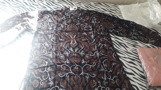 Batik Couple Kebaya Tunangan Amalia Brown Kondangan Lamaran Wisuda