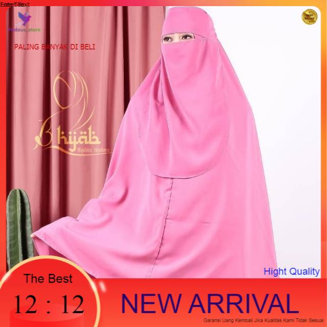 GAMIS SYARII TERBARU-EMBOS AISYAH SET SYAR'I FREE CADAR / ITY CREP EXLUSIF