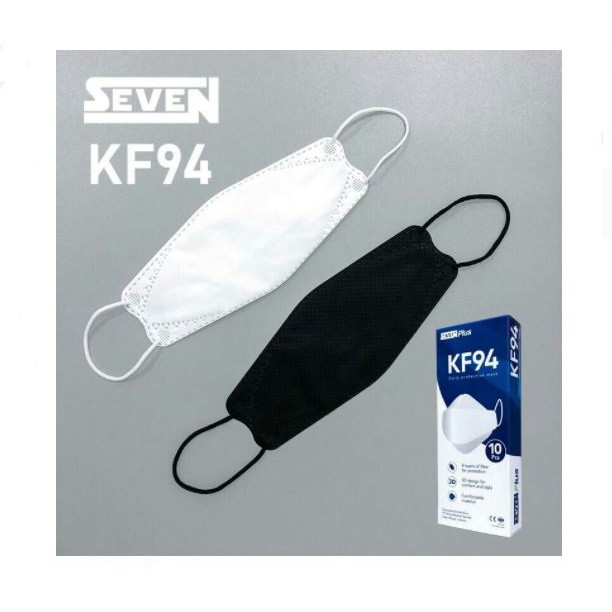 Masker KF94 SEVEN PLUS / Masker KF94 4ply isi 10pcs