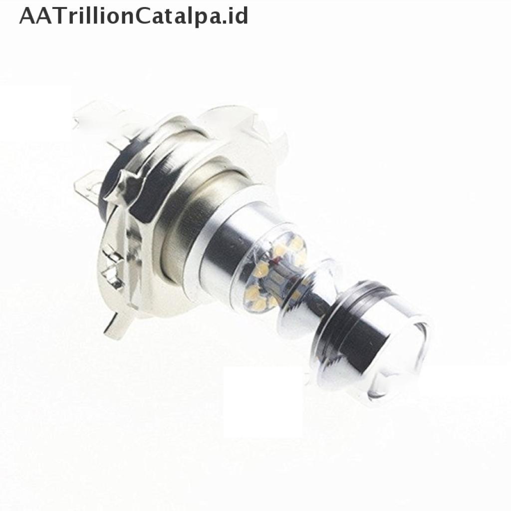 (AATrillionCatalpa) H4 Lampu Depan 20-led 100W 6000K Warna Putih Untuk Motor Power