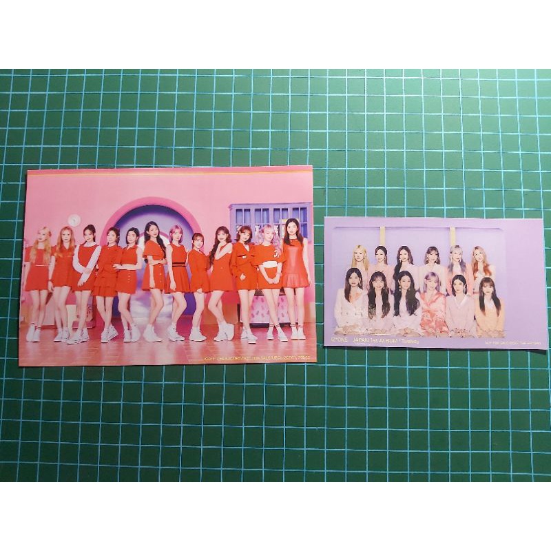 postcard & sticker twelve japan album izone iz*one pc photocard