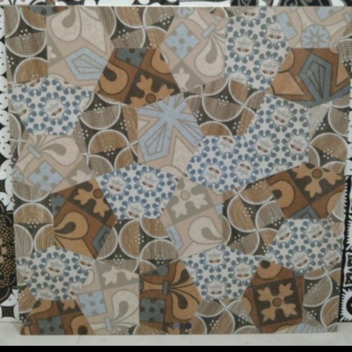 granit 60x60 cristal motif batik textur matte kasar
