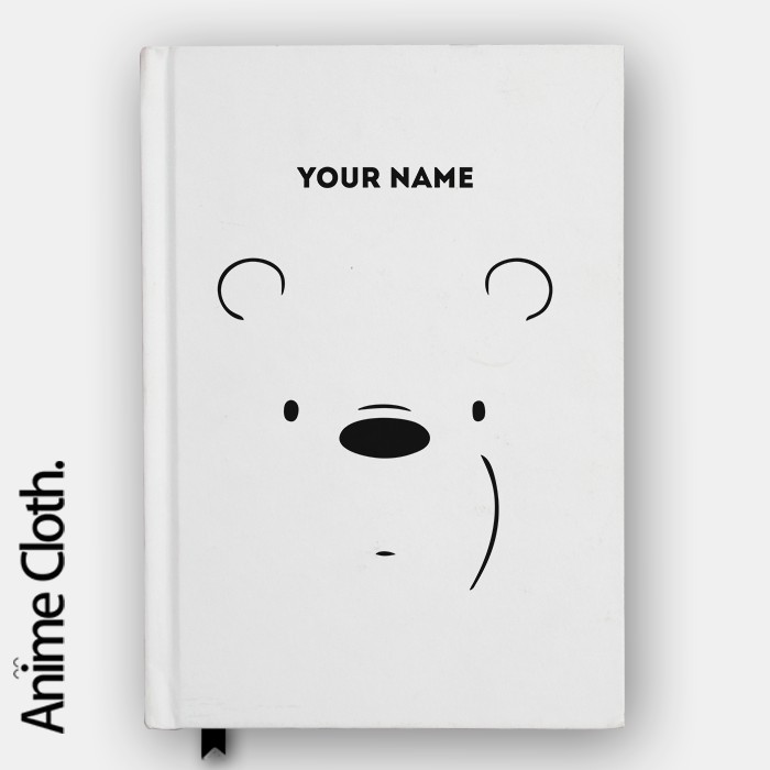 

Buku Catatan Notebook We Bare Bear Journal Book Notepad Custom Nama ICEBEAR1