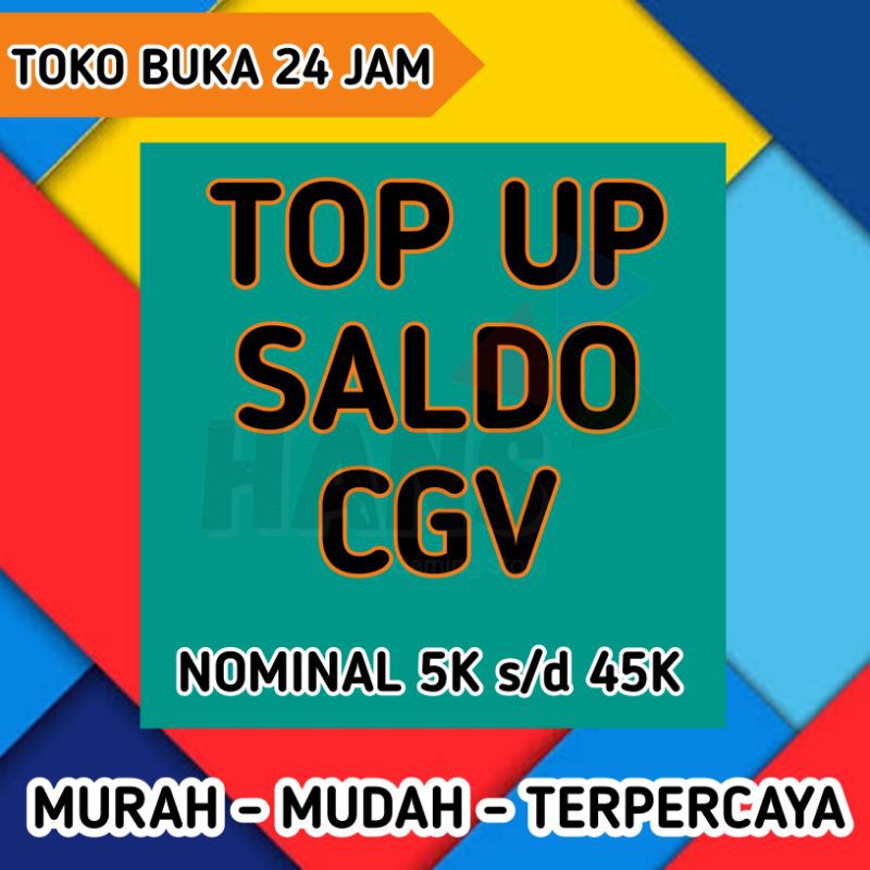 Top Up Saldo Cgv Shopee Indonesia