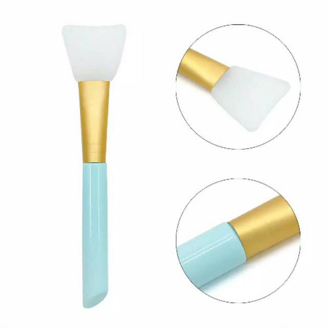 Kuas Masker Silikon / Silicone Facial Mud Mask Brush / Spatula