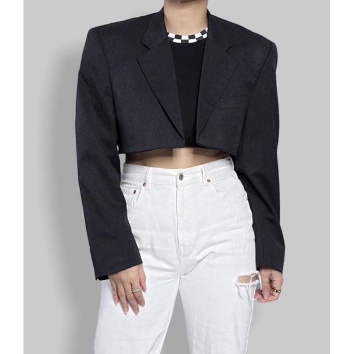 BEFAST - ZGW OOTD Kaos Crop PAULY / Crop Top Black Chess Rib (LD88 , P40) / Kaos Kekiniaan Best Seller / Daleman Outer Trendy / Kaos Crop Top / Tshirt Lengan Pendek / Terlaris / Crop Top Viral Di TikTok