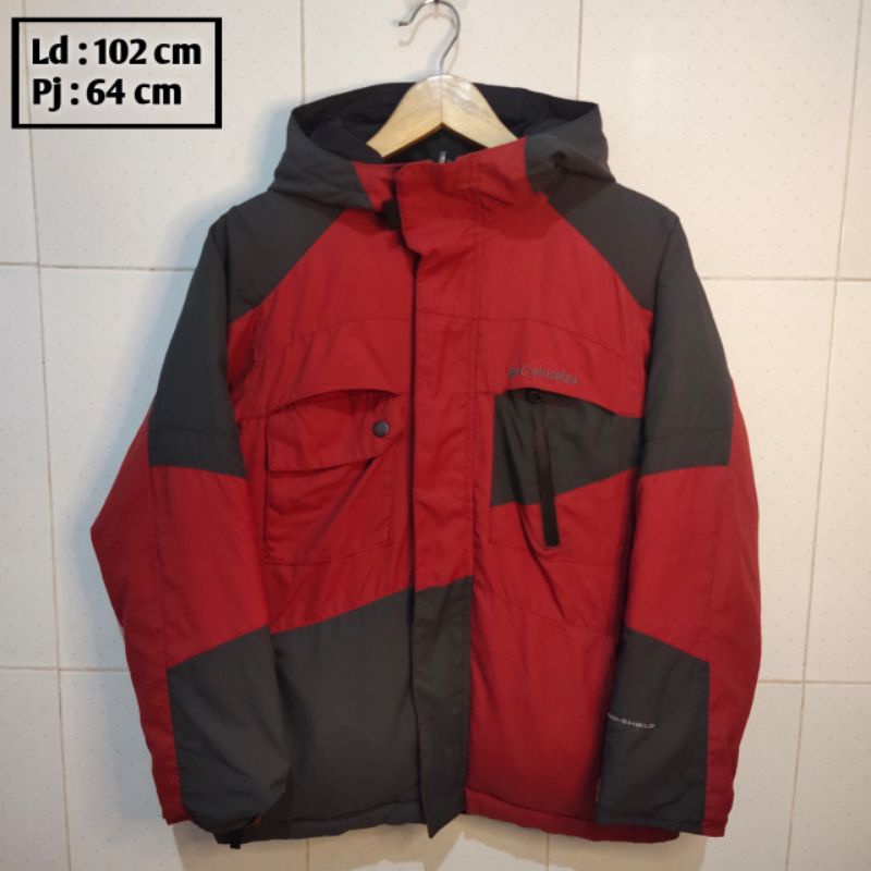 COLUMBIA preloved branded jaket pria wanita cewek cowok thrift pl bekas second jacket parasut outdoo