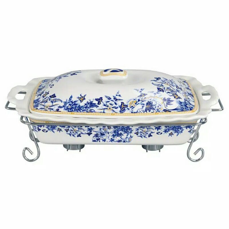 Prasmanan / Wadah Saji Lauk Persegi Keramik VICENZA (ORIGINAL)