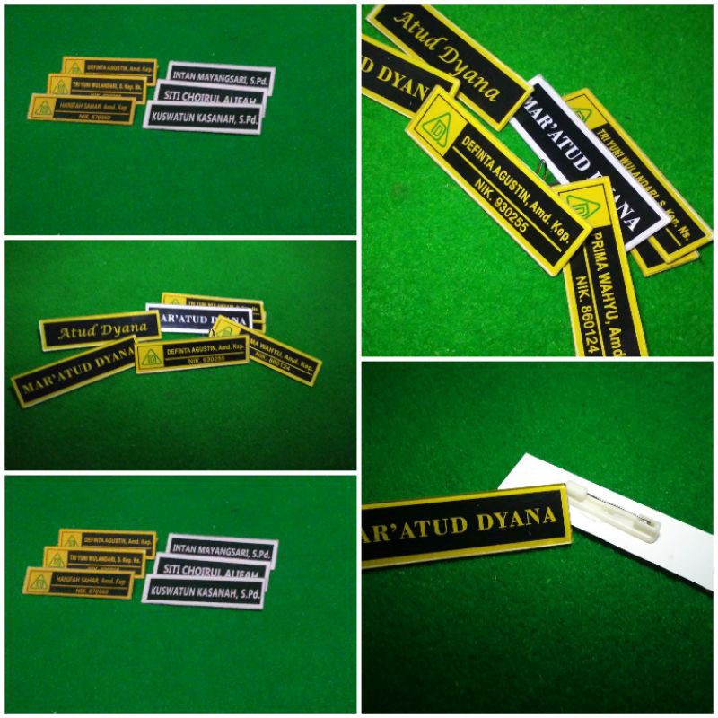 

Name tag / nama dada
