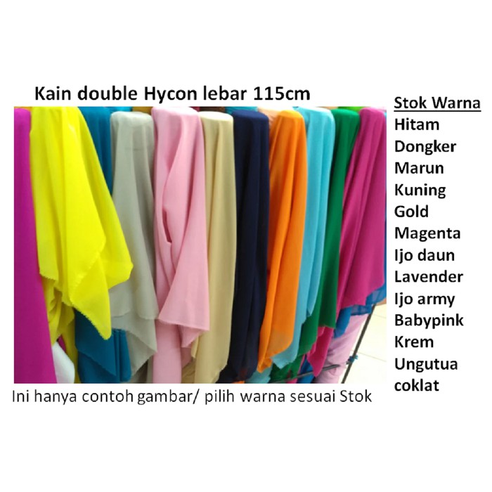 Bahan Double hycon   Sifon Fine