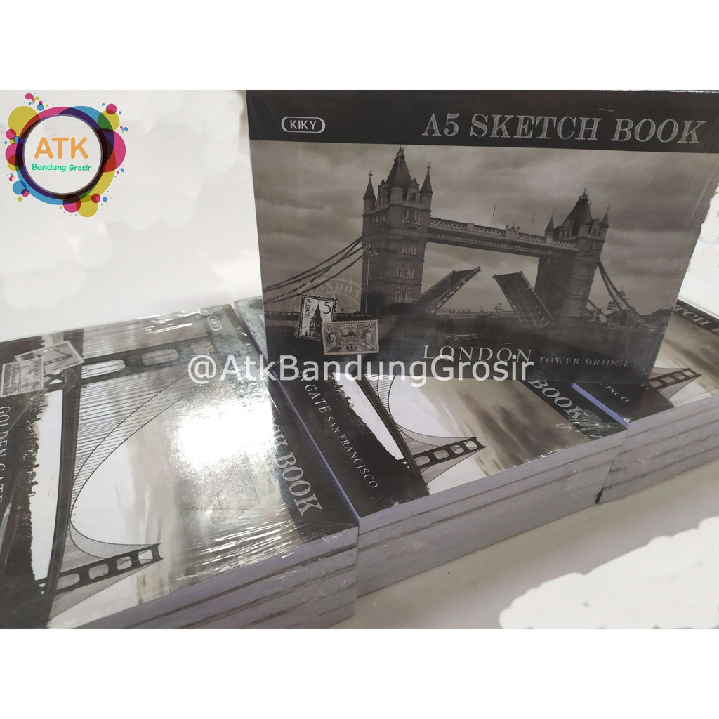 KIKY A5 Sketchbook ukuran A5 Isi 50 lembar Buku Sketsa-2
