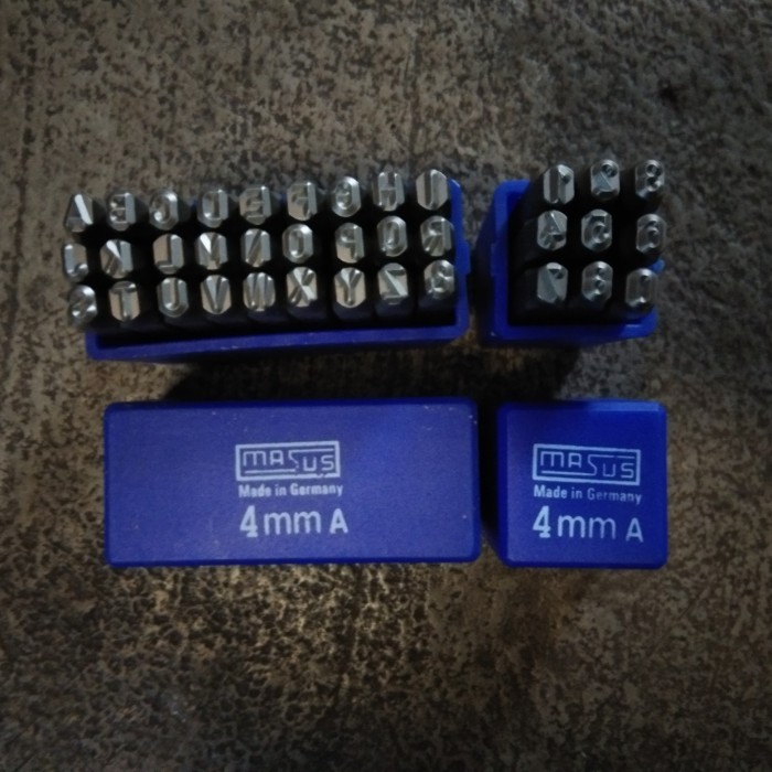 ANGKA KETOK DAN HURUF KETOK 6 MM MASUS GERMANY