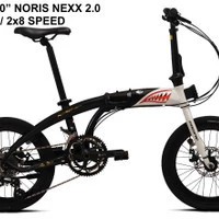 SEPEDA LIPAT PACIFIC NORIS NEXX 2.0 2x8 SPEED ALLOY 2020