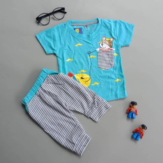 Setelan Baju Anak / Bayi - Toretto Fishing