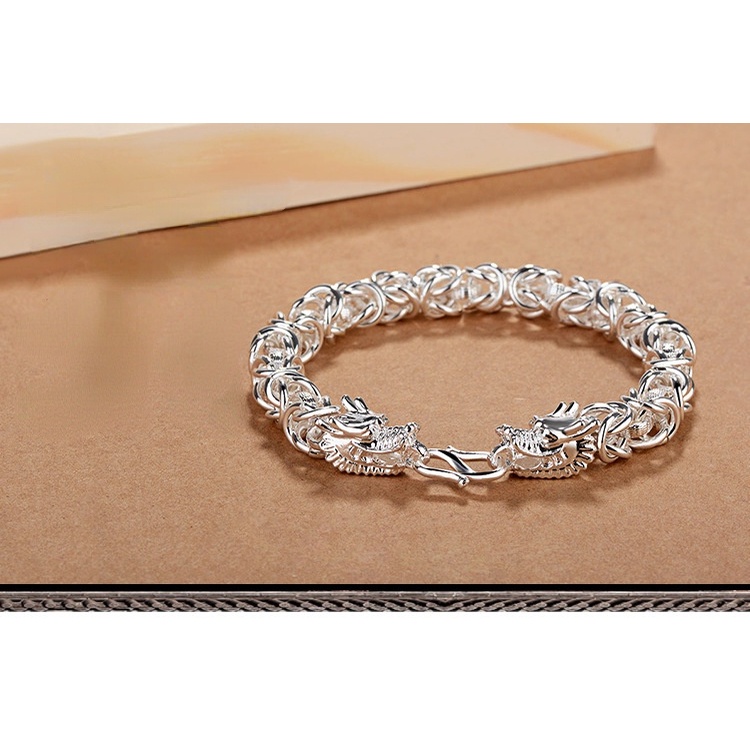 Gelang Bahan Stainless Steel Warna Silver Untuk Pria Dan Wanita