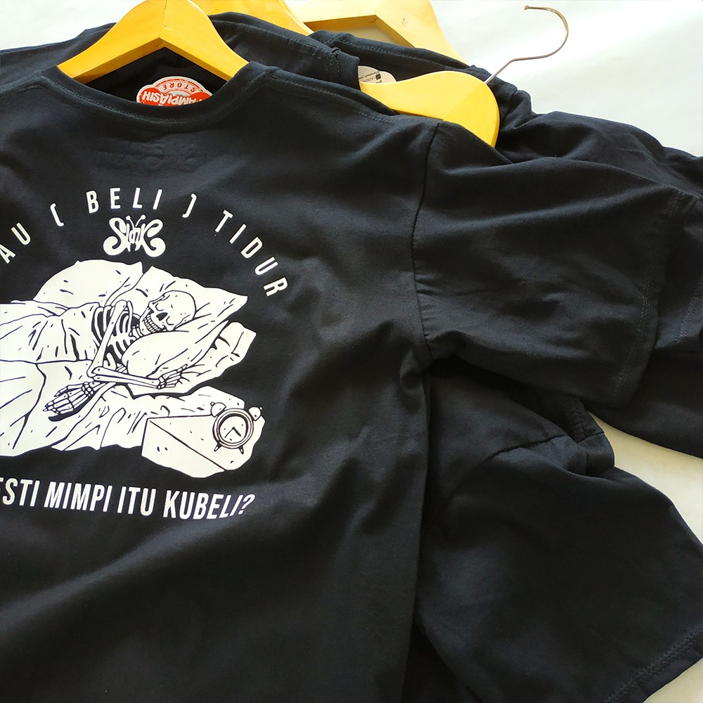 MAU BELI TIDUR - LENGAN PENDEK - BAJU SLANK - KAOS SLANK - TAMPIASIH STORE