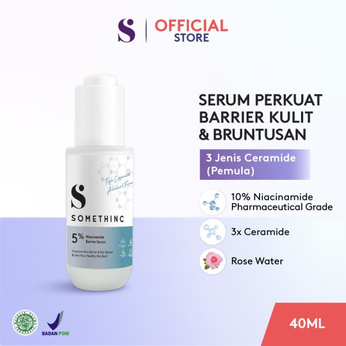 SOMETHINC 5% Niacinamide Barrier Serum - 20 ml 40 ml Original BPOM