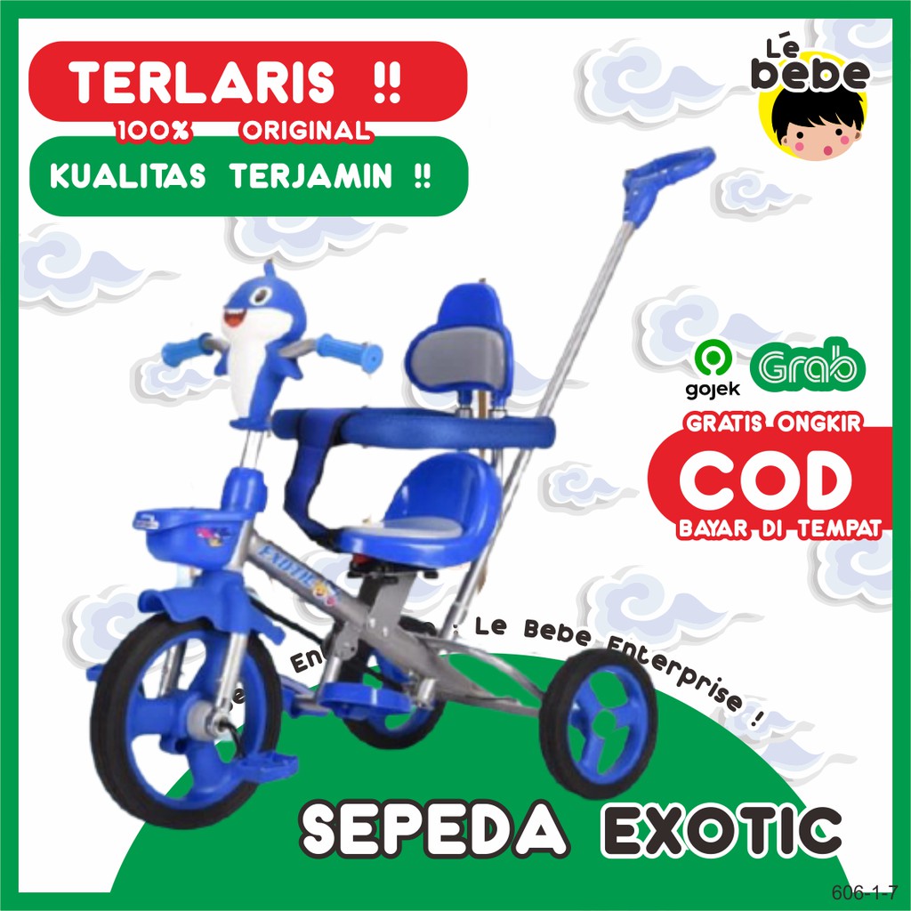 EXOTIC 606-1-7 Tricycle Stroller Micro Trike Sepeda Murah Sepeda Anak Bayi Sepeda Scooter