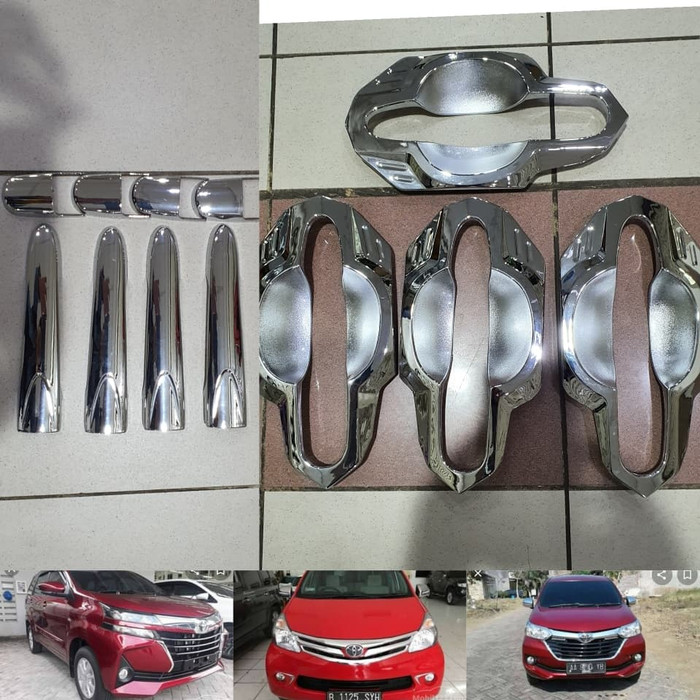 PAKET Cover handle + outer MANGKOK TOYOTA ALL NEW AVANZA / ALL NEW XENIA 2012-2021 CHROME CROME