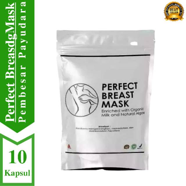 {PERFECT BREAST MASK} Masker Pengencang Payudara 100% ORI Isi 10 Kapsul - Free Ongkir - COD