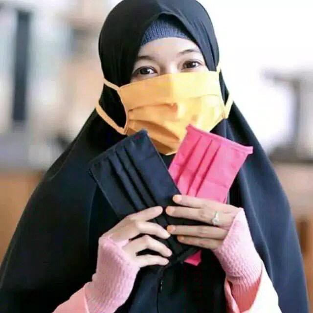 MASKER KAIN POLOS HIGH QUALITY UP PREMIUM OXFORD,MASKER HIJAB,MASKER TERMURAH