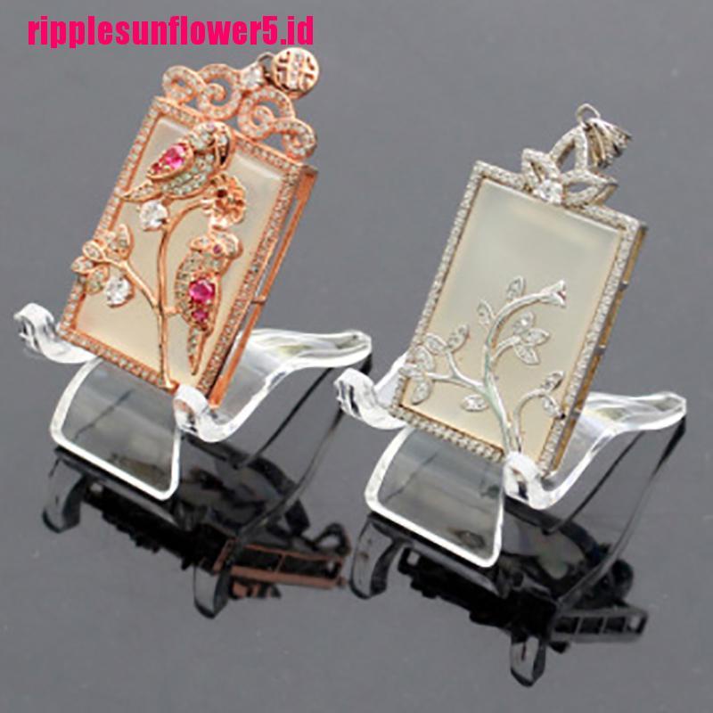# Kaos T-Shirt Wanita Lengan Pendek Motif Print #2pcs stand holder display Batu Kristal Akrilik
