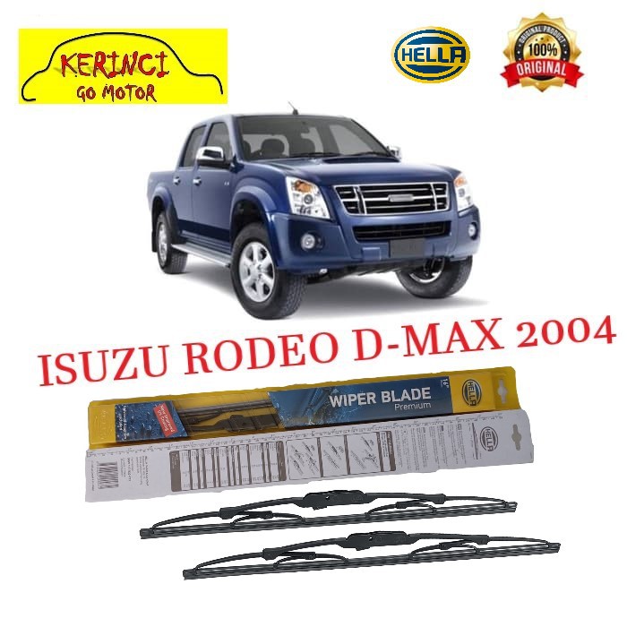 WIPER ISUZU RODEO D-MAX 2004 HELLA PREMIUM 21&quot; &amp; 19&quot; SEPASANG