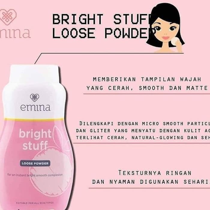 ★ BB ★ EMINA Bright Stuff Loose Powder 55gr