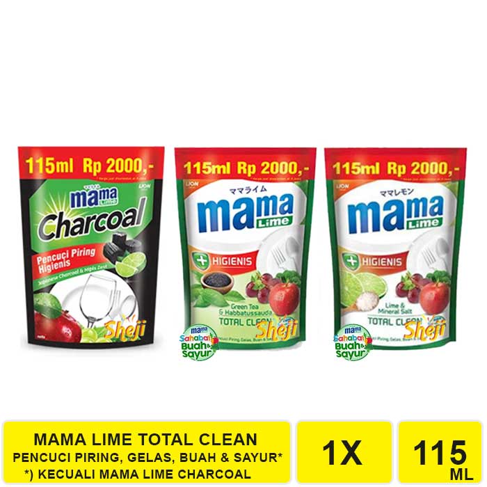 MAMA LIME 105 ML SABUN PENCUCI PIRING, GELAS, BUAH DAN SAYUR