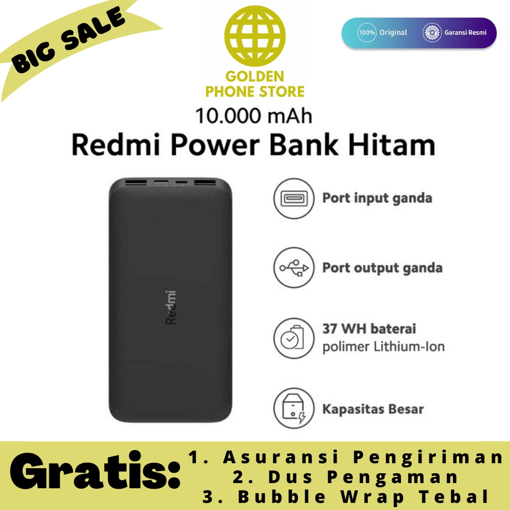 Xiaomi Redmi 10.000 mAh Powerbank