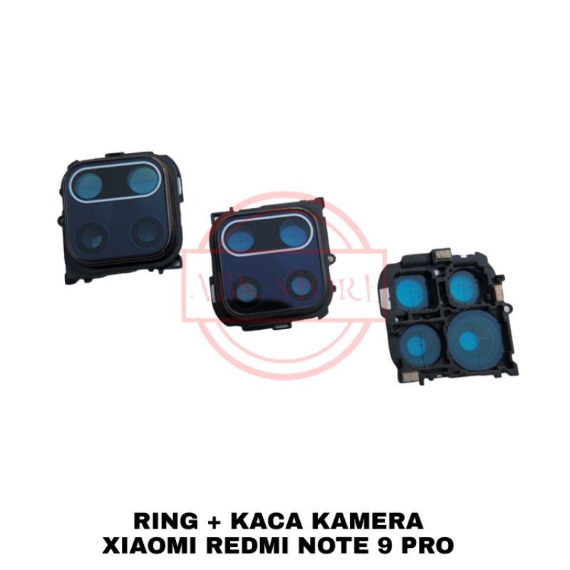 RING + KACA KAMERA BELAKANG / LENSA CAMERA XIAOMI REDMI NOTE 9 PRO