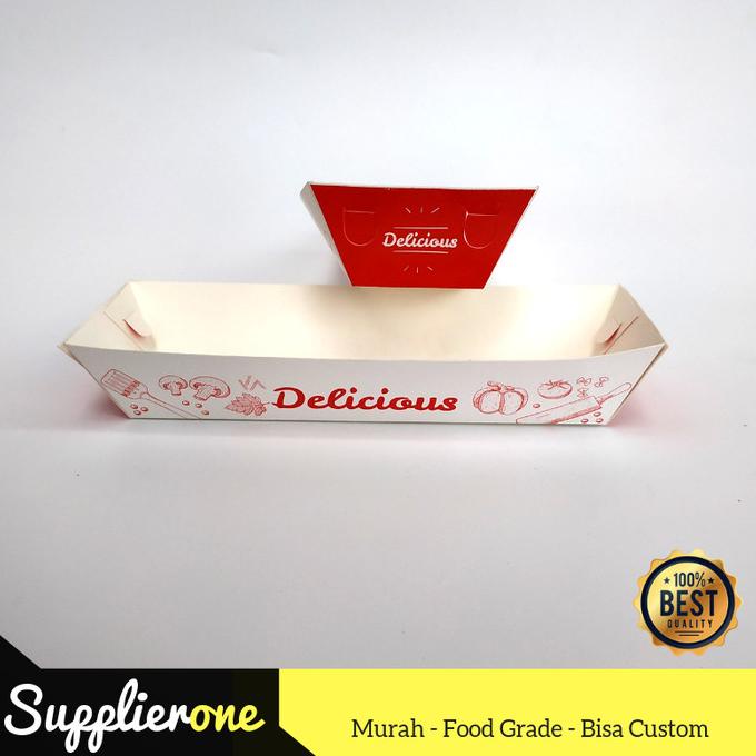 

windytriastuti13 Tempat Sosis Bakar, Box Sosis, Paper Tray Sosis Kecil, Kemasan Sosis TERLARIS TERPERCAYA ORIGINAL