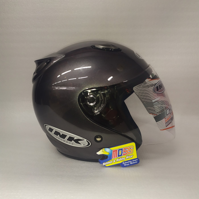 Helm INK Centro Polos Solid Gunmetal | Halfface | Original-1