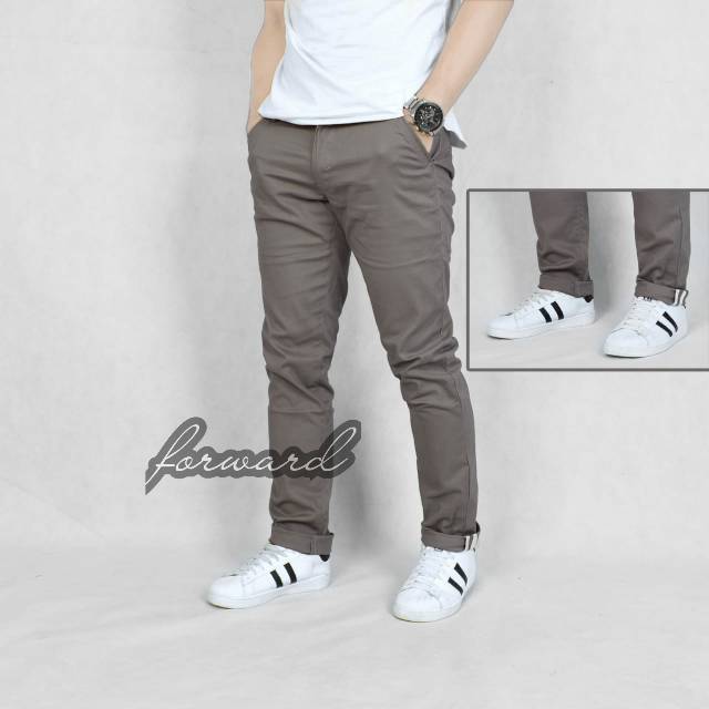 Celana Cino Chino strip pria premium original forward