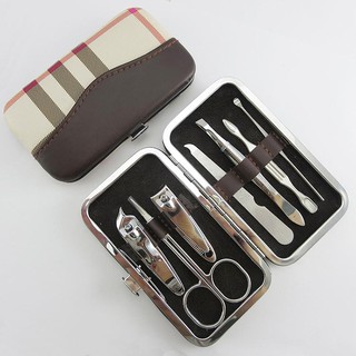 laciola set alat manicure pedicure 7 in 1 gunting kuku box cantik