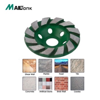 Mata Gerinda Poles Granite Keramik Mailtank sh-63 Diamond Cup Grinding Wheel Turbo 4 inch