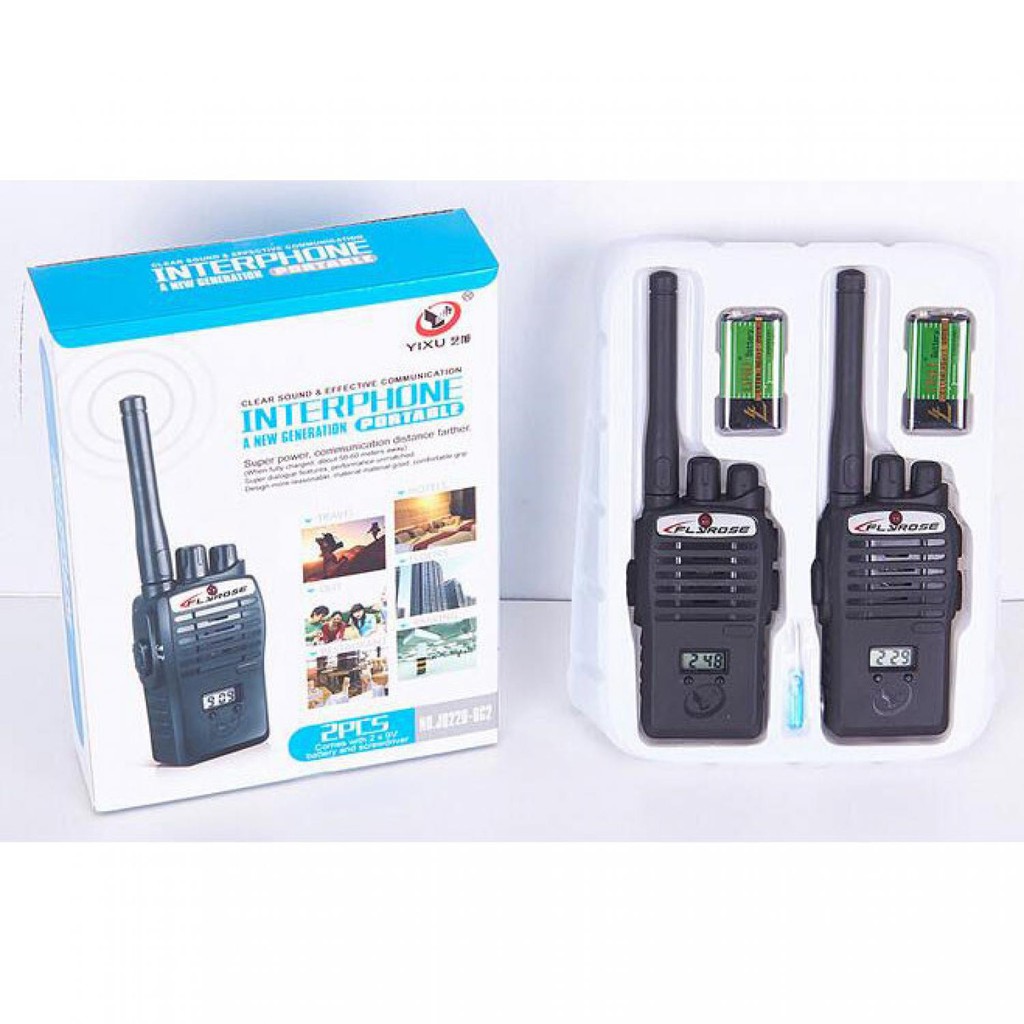 Permainan Walkie Talkie 2 PCS HT Anak Flyrose Kids Mainan Alat Komunikasi Walki Talki Mini