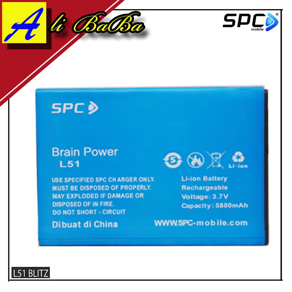 Baterai Handphone SPC L51 Blitz L51 Blitz Pro Double Power SPC Battery HP SPC L51 Blitz Battery SPC