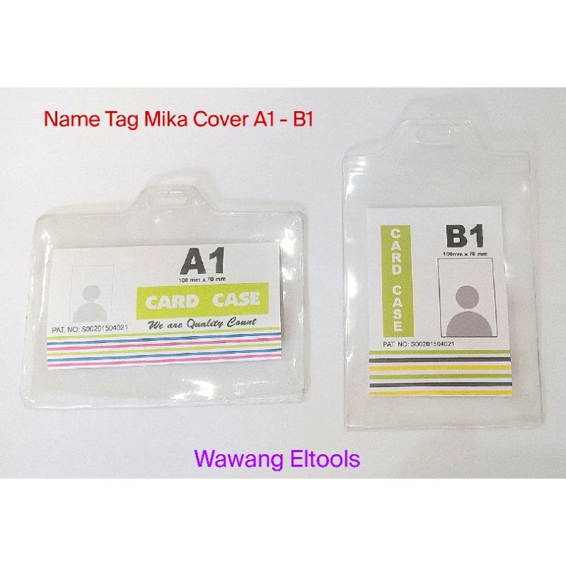 

NAME TAG MIKA A1.B1(10X7cm) COVER PLASTIK/ID CARD/MIKA COVER /LEMAS