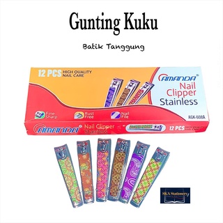 gunting kukupemotong kuku nail clipper tanggung batik pcs