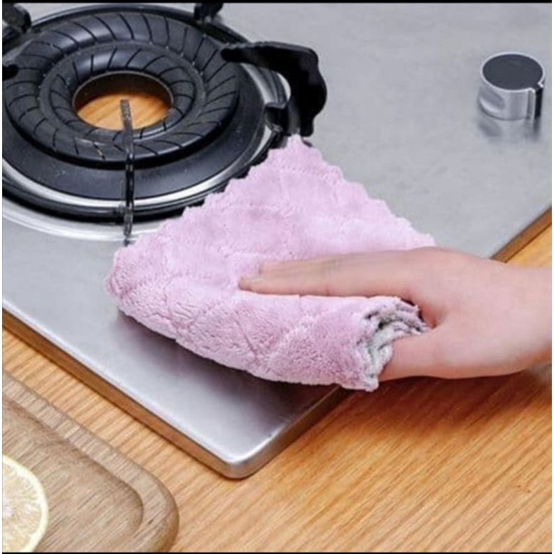 lap piring dapur microfiber anti minyak