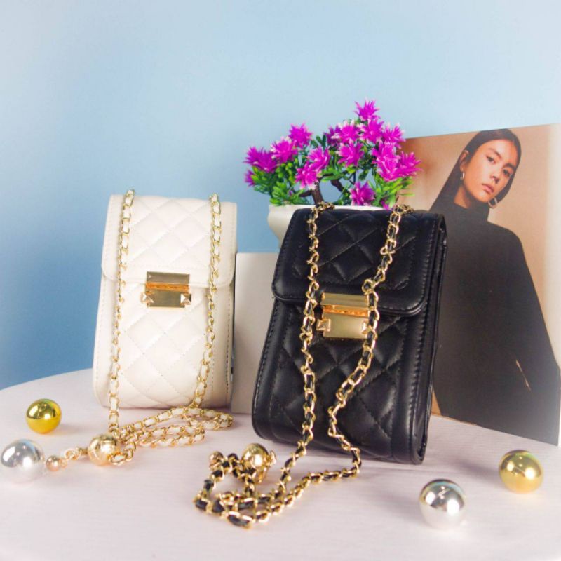 (COD)973TAS SELEMPANG MINI  WANITA IMPORT-TAS SELEMPANG HP WANITA KOREA STYLE-TAS WANITA MEDAN KEKIN